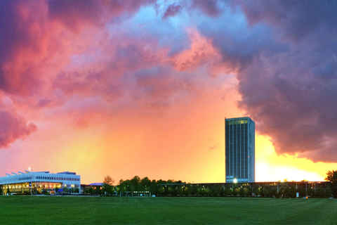 Orange Cloud, Stormy Sky