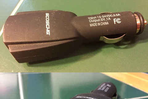 Scosche dual USB car charger - $5