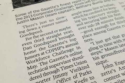 Making the Gazette newsletter