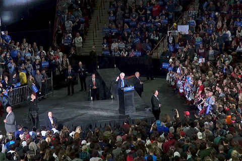 Bernie Sanders rally at UMass Amherst