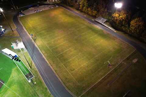 Aerial view of Saratoga's East Side Rec Park